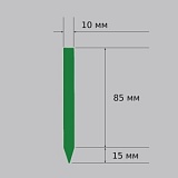 бирка-колышек зеленая 10x100 мм