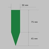 бирка-колышек зеленая 30x120 мм