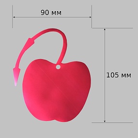 навесные бирки для маркировки растений в виде красного яблока