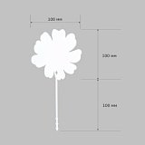 бирка цветок белая 100x200 мм
